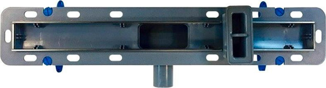 Дренажный канал в сборе, (сифон с гидрозатвором 0,4 л/с решетка PERLE 800мм, нерж. сталь, монтажная глубина 65-105мм), WINKIEL/ ZZ Winkel Ekoline WDO-800-03-4402