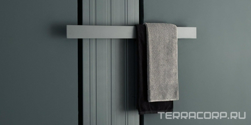 Полотенцедержатель L-108хP-13хH-8см, (цв.black matt),  ZZ Antonio Lupi Retta RETTA12108