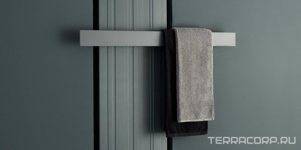 Полотенцедержатель L-108хP-13хH-8см, (цв.black matt),  ZZ Antonio Lupi Retta RETTA12108