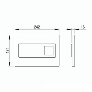 Комплект для установки подвесного унитаза, (застенный модуль, крепёж, панель 2-го смыва пластик Diamond, цв.БЕЛЫЙ), Pestan  ZZ Pestan Fluenta SET40006356DW
