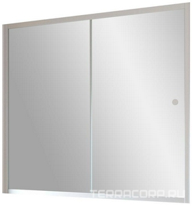 Шторка на ванну , 170x140 см, раздвижная, профиль хром матовый, стекло сатин ZZ Vegas Glass ZV ZV 160 07 10