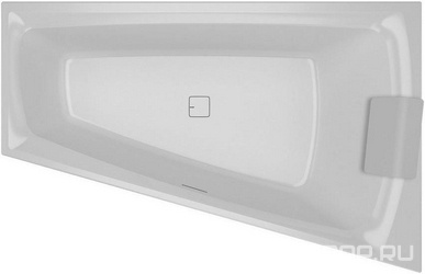 Акриловая ванна Riho Still Smart L 170x110 с подголовником| 170x110x46