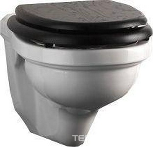 Сиденье для унитаза из темного дуба, петли (хром),  ZZ Devon & Devon Blues IBSEWENROCR