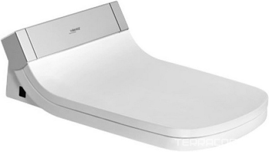 Сиденье-биде для унитаза, 376x519мм, со скрытым подключением, (пульт д/у, с сист. омывания), SensoWash ZZ Duravit SensoWash Starck C 610200 00 2 00 0300