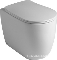 Унитаз приставной Kerasan Nolita белый глянцевый| 55x35x46