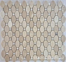 Мозаика из камня на сетке М20-353-Р ZZ 30.5x34.2