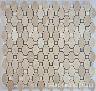 Мозаика Спектр-М Натуральный камень Мозаика из камня на сетке М20-353-Р 30.5x34.2 Комбинированный 