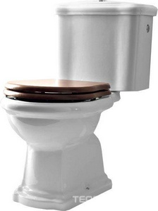 Чаша унитаза "Моноблок", выпуск в стену (без сиденья и крепл к полу арт.7603 хх),  Kerasan Retro 101301