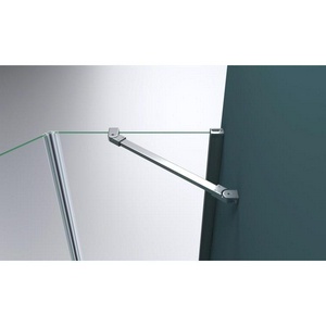 Душевой уголок 900х900хh1950мм, пятиугольн., дверь распашнная, петли справа, с 2 неподв. сегментами, (стекло прозрачное 6мм, фурн.цв.хром),  ZZ BelBagno Kraft KRAFT-P-1-90-C-Cr-R