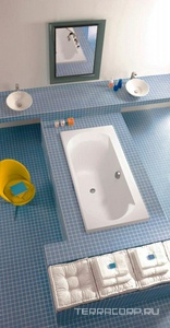 Акриловая ванна  170x75, прямоугольная (БЕЗ каркаса, слива-перелива арт.E70174-CP и панели) ZZ Jacob Delafon Elise E60279-00