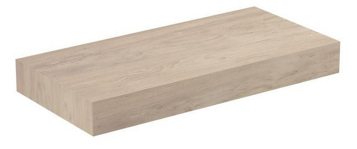 Полка консольная 1050х500хh150мм, без выреза, с крепежом, (БЕЗ 3шт. кронштейнов арт.U842867), (цв.светлое дерево),  ZZ Ideal Standard Adapto U8408FF
