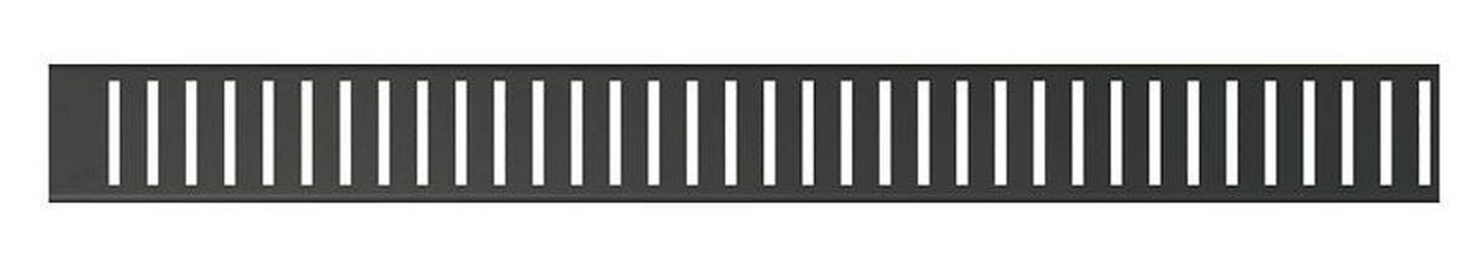 Решетка для водоотводящего желоба PURE-300BLACK, 300мм (для желоба APZ1BLACK, APZ101BLACK), цв. черный матовый, ZZ AlcaPlast Pure PURE-300 BLACK