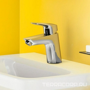 Смеситель для раковины, 70, с д/к, (цв.хром),  Hansgrohe Logis 71070000