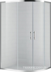 Душ.уголок 1200х900хh1900мм,R550,ассиметричный, 2 раздвиж.двери с 2 непод.сегм, Правый/Левый, вход 520мм,(стек.текстурн.Punto 6мм, фурн.цв.хром)Eco ZZ