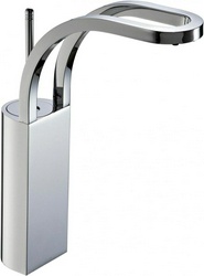 Смеситель для раковины, "Высокий", излив 184хh272мм, без д/к, (цв. хром), Philo ZZ