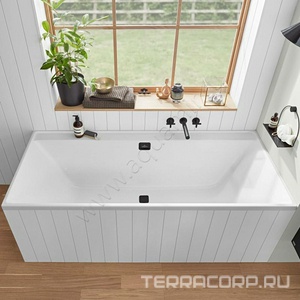 Ванна 1700х750хh470мм, (акрил цв.01 белый), слив-перелив цв.хром в компл., БЕЗ ножек арт.U99740000,  ZZ Villeroy & Boch Collaro UBA170COR2DV-01