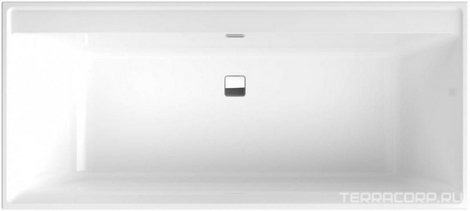 Ванна 1700х750хh470мм, (акрил цв.01 белый), слив-перелив цв.хром в компл., БЕЗ ножек арт.U99740000,  ZZ Villeroy & Boch Collaro UBA170COR2DV-01