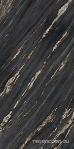 Керамогранит Ariostea Ultra Marmi Tropical Black Lev Silk 6 mm 150x300 Черный 