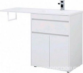 Раковина "Даллас" -130 см, правая (чаша справа) для мебели "" ZZ Aquanet Токио 235502