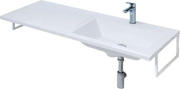 Раковина "Даллас" -130 см, правая (чаша справа) для мебели "" ZZ Aquanet Токио 235502