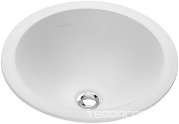 Раковина встраиваемая в столешницу, круглая 45см, без отв.д/смесит. (цв. 01 white) Loop & Friends ZZ