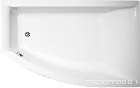 Ванна угловая160x105xh45см,правая, без панели и каркаса, (акрил цв.белый), Veronela ZZ Vagnerplast veronela VPBA160VEA3PX-04