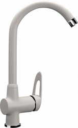 Смеситель Ulgran U-006(331) белый, для кухонной мойки| 13x36x21