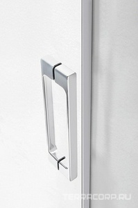 Штора на ванну, 2 сдвижных стекла, 170(168-170)хh145см, (вход 71см), установка в нишу, (проф.цв.хром, стекло 6мм прозр.),  ZZ Cezares Tandem-Soft TANDEM-SOFT-VF-2-170/145-C-Cr-IV