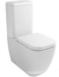 Чаша напольного, безободкового унитаза, (крепеж к полу в компл.),  XX BelBagno Alpina BB10100CP
