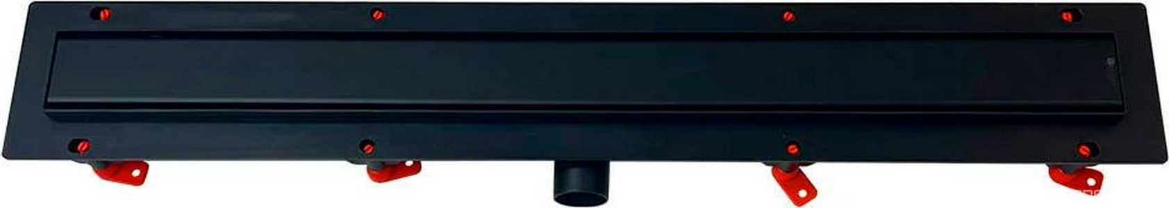 Водоотводящий желоб 550 мм KLASIK, с решеткой под плитку (черная окантовка) ZZ Veconi Универсал V550KB