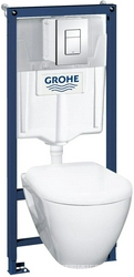 Комплект  Grohe Solido 39186000 (подвесным унитазом Serel, сиденьем с крышкой и панельюсмыва Skate Cosmopolitan (хром)), XX