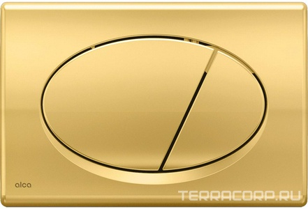 Клавиша смыва для инсталляции M75, цвет золото ZZ AlcaPlast Универсал M75