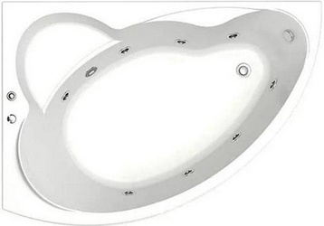 Акриловая ванна Bas Лагуна 170 см L с г/м| 169x119x44