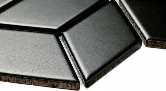 Мозаика Bonaparte Мозаика керамогранитная Landa Black matt (48x48x6) 26,74x30,9 Комбинированный 