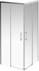 Душевое ограждение, 87х87х195 см., раздвижные двери, квадратное, покрытие Easy clean, стекло 6 мм прозрачное, профиль цв.хром Kerama Marazzi VETRO VE.90.SSD.CR