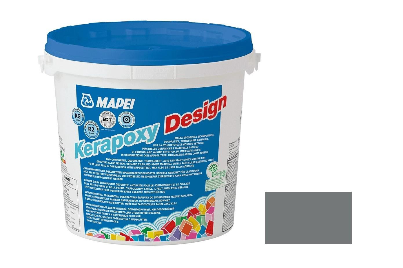 KERAPOXY DESIGN N.720 (Жемчужно-серый) 2-комп.эпокс.шовный заполнитель 3 KG XX Mapei Kerapoxy Design 5K72003, фото 2