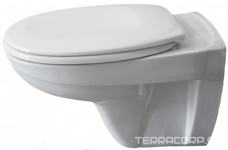 Унитаз подвесной 353х551мм, сиденье с микролифтом в компл.,  Basic KL Pestan Fluenta 40006460 унитаз + 40006460S сиденье