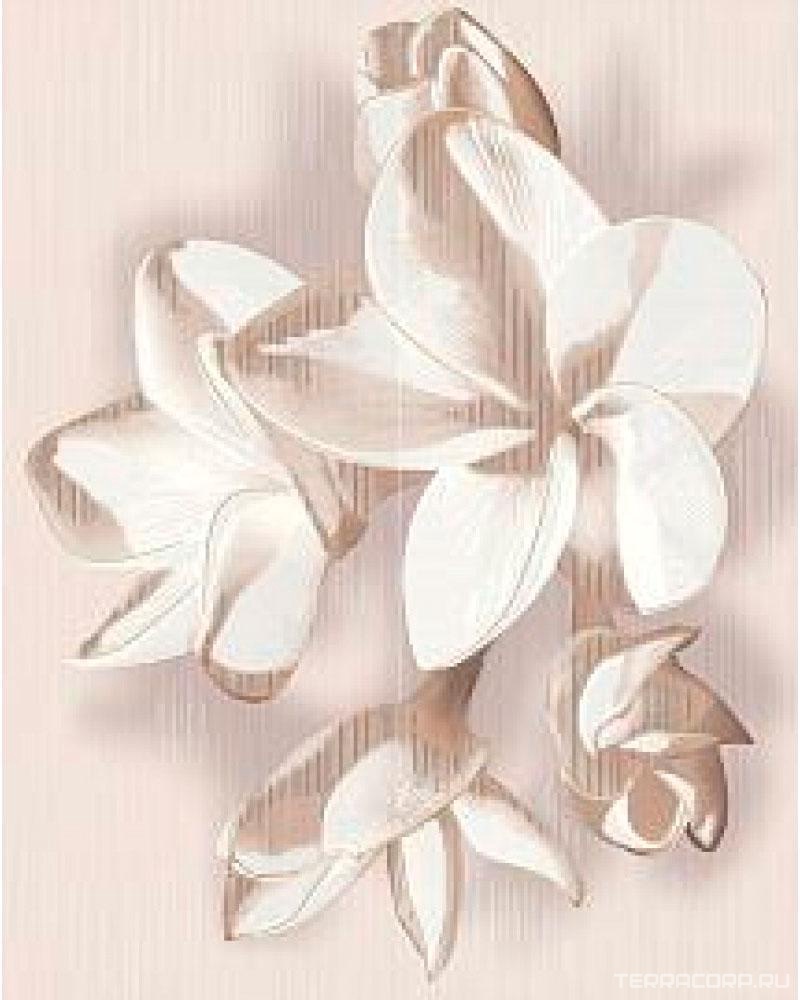 Керамическая плитка Azori Amati Панно Plumeria beige (2 шт) ZZ40.5x50.2 Комбинированный, фото 7