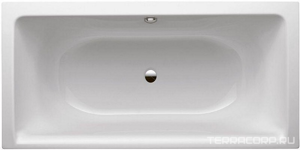 Ванна 190х90хh45(59)см, с шумоизоляцией, (БЕЗ ножек арт.B23-1500 и удлинённого слива-перелива), (цв.белый с антислип, с Glaze Plus), Bette  ZZ Bette Free 6831-000 Plus, AR