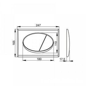 Инсталляция для подвесного унитаза с кнопкой хром арт. AM101/1120-3:1 RU M71-001 ZZ AlcaPlast Универсал AM101/1120-3:1 RU M71-001