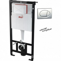 Инсталляция для подвесного унитаза с кнопкой хром арт. AM101/1120-3:1 RU M71-001 ZZ