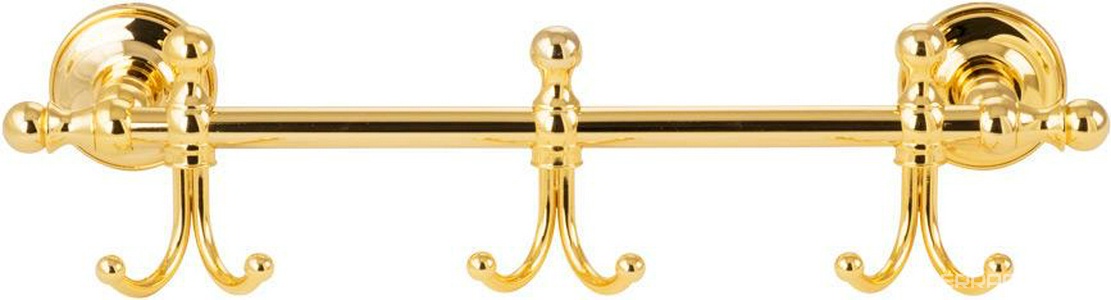 Крючок тройной на планке 36см, (цв.золото),  ZZ Migliore Mirella 24914