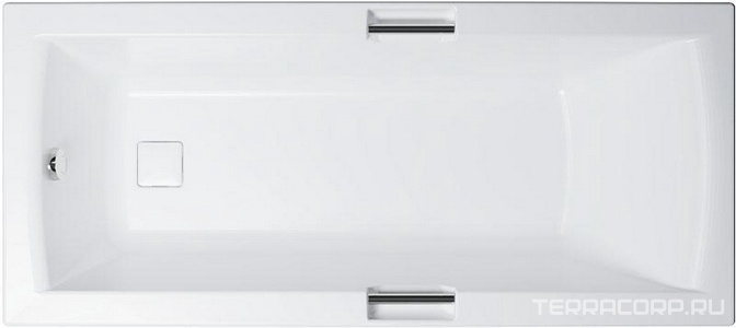 Ванна акриловая Triton  160x75 см, с ручками, БЕЗ каркаса, панелей, слива-перелива, цв. белый, ZZ Triton Алекса Щ0000049163