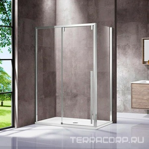 Боковая панель 80 см, профиль-хром, стекло-прозрачное ZZ Vincea Душевые ограждение VSG-1L800CL