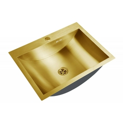 Раковина Zorg Inox U 4560 bronze| 60x17x45