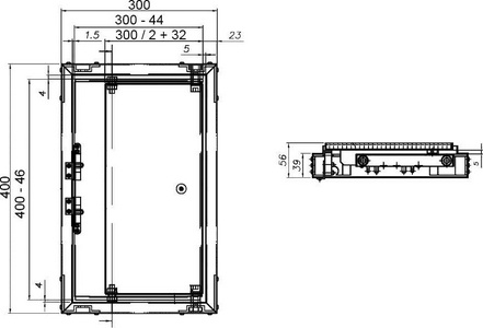 Люк под плитку нажимной 30х40 см, материал-сталь ZZ Event ЛКО 30x40ЛКО