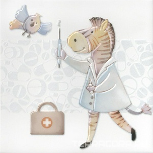 Керамическая плитка Kerama Marazzi Айболит Декор  5 20х20 Комбинированный 