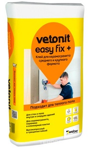 Вебер ветонит клей  Easy Fix+ 25 кг. Vetonit Vetonit 1023751