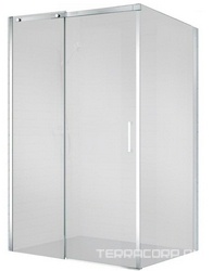 Душевое ограждение 1000x900х1950мм, прямоуг., сдвижная дверь, боковая стенка, правая/левая, (стекло прозрачн.8мм, фурн.цв.хром), Acqua ZZ