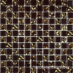 Мозаика золото,шоколад (чип 23x23) ZZ|30x30